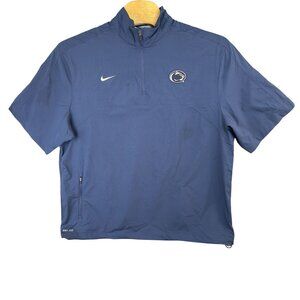 Nike Dri-Fit Penn State Nittany Lions Quarter-Zip Pullover XL Blue Mens Apparel